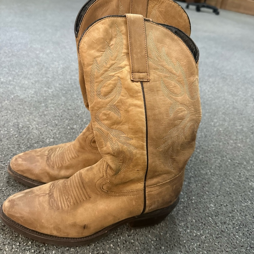 Masterson Tan Western Cowboy Boots men’s 8D